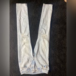 American Eagle slim straight light colored jeans